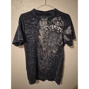 Departed S Acid Wash T Shirt Gothic Imagery Grunge